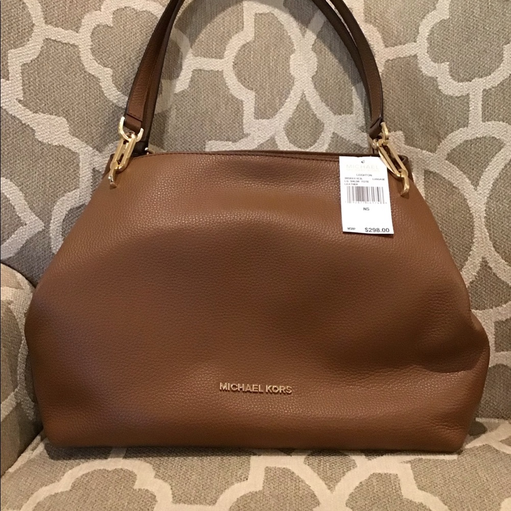 Michael Kors Brown Leather Purse New With Tags